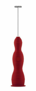 Alessi punainen Pulcina MDL11 R maidonvaahdotin
