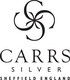 Carrs FR065/W sileä 18x13 hopeinen kuvakehys mahonki taustalla