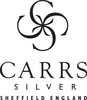 Carrs FR066/W sileä 20x15 hopeinen valokuvakehys mahonki taustalla