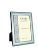 Carrs FR073/W 13x9 hopeinen valokuvakehys helmireunalla