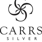Carrs FR083/W 13x9 hopeinen valokuvakehys oliivi/pallokuviolla