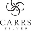 Carrs FR084/W 15x10 hopeinen valokuvakehys oliivi/pallokuviolla