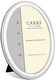 Carrs NBO4 18x13 ovaali hopeinen valokuvakehys helmireunalla