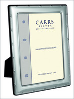 Carrs FR264/W 15x10 hopeinen valokuvakehys ruksireunalla