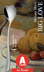 Alessi AMMI08/7 Big Love hopeanväriset teelusikat