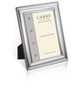 Carrs LRWF382 sileä 15x10 hopeinen valokuvakehys mahonki taustalla