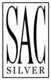Hopeinen ruusukullattu Sac Silver ranneketju