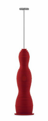 Alessi punainen Pulcina MDL11 R maidonvaahdotin