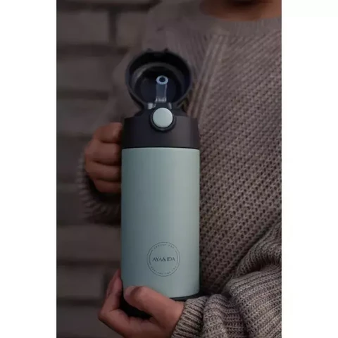 AYA&IDA lasten juomapullo MINI mintun vihreä, 350 ml