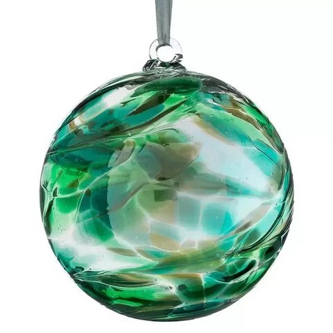 Lasipallo Emerald, halkaisija 10 cm