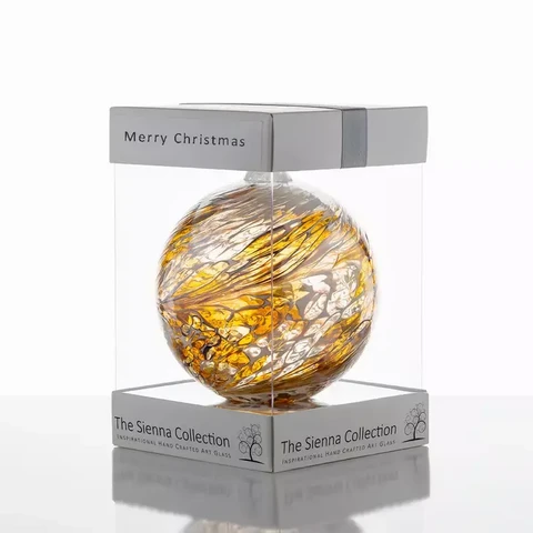 Lasipallo Christmas Pastel Gold, halkaisija 10 cm