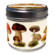 Candle scented orange, mushrooms