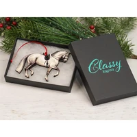 Dressage Horse Ornament - Gray