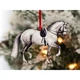 Dressage Horse Ornament - Gray