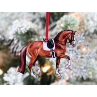 Dressage Horse Ornament - Chestnut