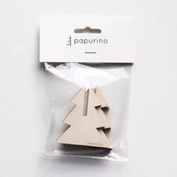 Pieni pöytäkuusi 2 kpl, korkeus 7 cm, puunvärinen