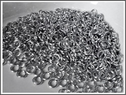 Rengas Ø 4.1 mm, lanka 1.2 mm, 50 kpl, kirkas hopea