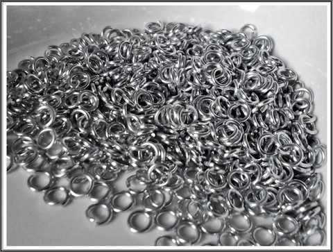 Rengas Ø 4.1 mm, lanka 1.2 mm, 50 kpl, kirkas hopea