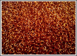 Rengas Ø 3,5 mm, lanka 1 mm, 50 kpl, oranssi