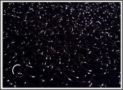Rengas Ø 4.0 mm, lanka 1 mm, 50 kpl, musta