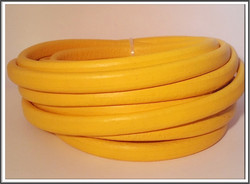 Nahkanauha Regaliz®, 10 x 7 mm, sileä, keltainen