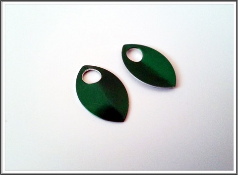Alumiinihela, 22 x 14 mm, vihreä