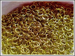 Rengas Ø 4.0 mm, lanka 1 mm, 50 kpl, vaaleankeltainen
