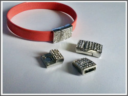 Magneettilukko 10 x 3 mm kristallein, teräsväri