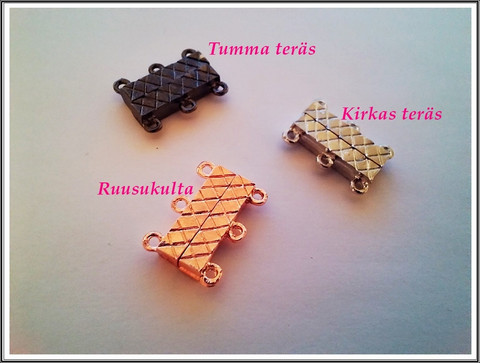 Magneettilukko 21 x 16 mm, 3-rivinen, eri värejä