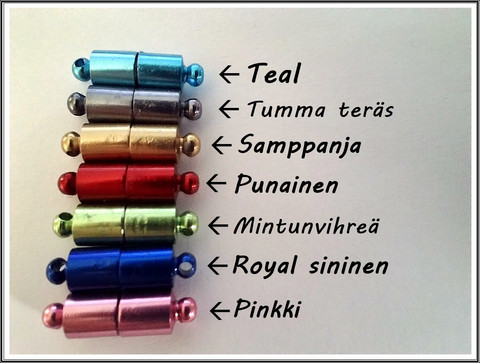Magneettilukko alumiinirenkaille, eri värejä