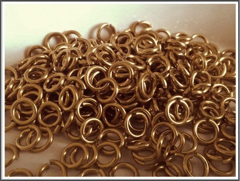 Rengas Ø 6.6 mm, lankavahvuus 1.6 mm, 50 kpl, shamppanja