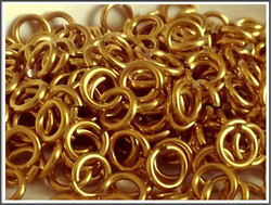 Rengas Ø 4.1 mm, lanka 1.2 mm, 50 mm, kulta