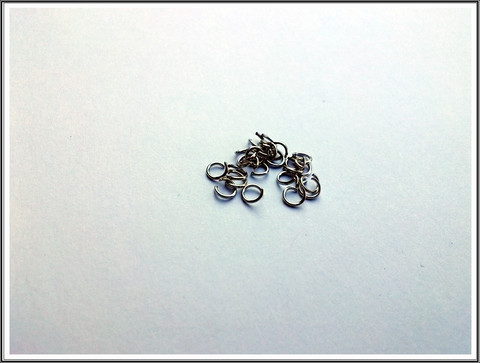 Välirengas Ø 4 mm, ruostumaton teräs, 20 kpl