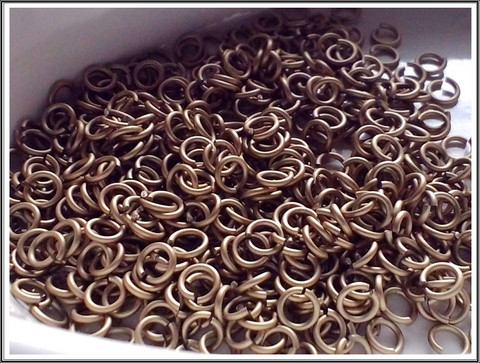 Rengas Ø 3.5 mm, lanka 1 mm, 50 kpl, satiini shamppanja