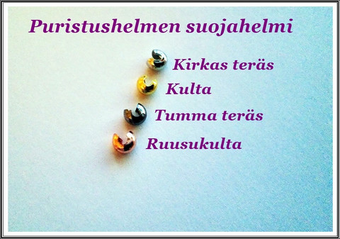 Puristushelmen suojahelmet, 5 x 3 mm, eri värejä, 10 kpl