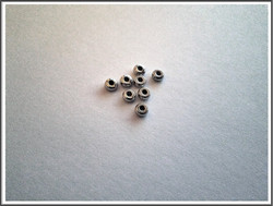 Metallihelmi, 4 mm rondelli, ruostumaton teräs, 10 kpl