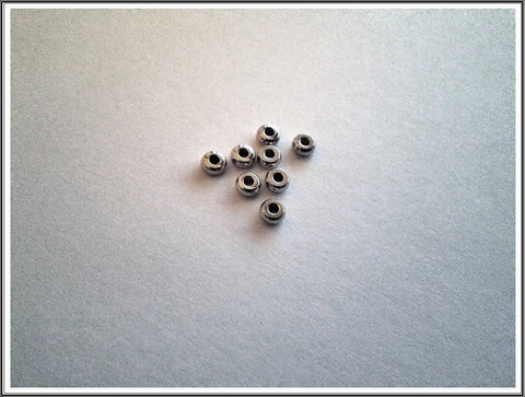 Metallihelmi, 4 mm rondelli, ruostumaton teräs, 10 kpl