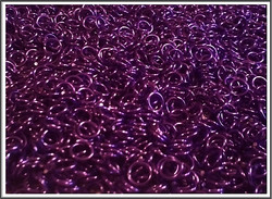 Rengas Ø 4.1 mm, lanka 1.2 mm, 50 kpl, kirkas lila