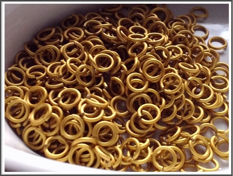 Rengas Ø 4.1 mm, lanka 1.2 mm, 50 kpl, satiini kulta