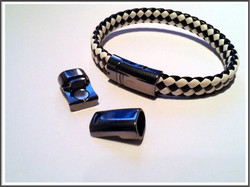 Magneettilukko 10 x 7 mm, väri: tumma teräs