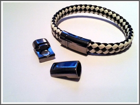 Magneettilukko 10 x 7 mm, väri: tumma teräs