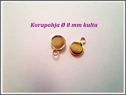 Korupohja Ø 8 mm kapussille, kulta
