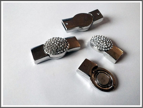 Magneettilukko 10 x 4 mm, kristalli