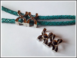 Hopeoitu hela 15 x 9 mm, XX