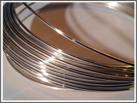 Hopeoitu kuparilanka 0,8 x 0,8 mm, neliö, 6 metriä, tummumaton