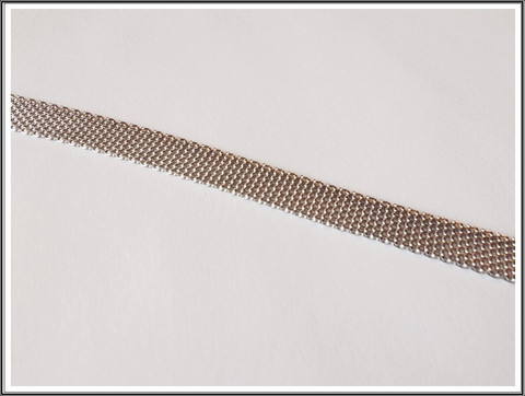 Metallinauha litteä 8 mm, ruostumaton teräs, 50 cm