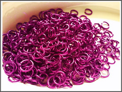 Rengas Ø 2.8 mm, lanka 0.8 mm, 50 kpl, purppura