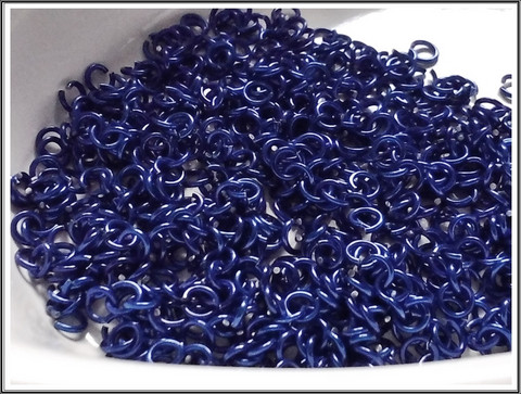Rengas Ø 2.8 mm, lanka 0.8 mm, 50 kpl, safiirinsininen