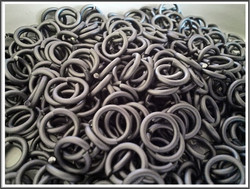 Rengas 5 mm, lanka 0.8 mm, 50 kpl, matta titaani