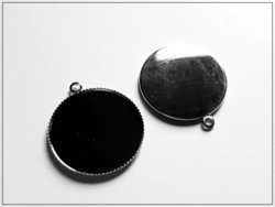 Korupohja Ø 30 mm kapussille, tumma teräsväri